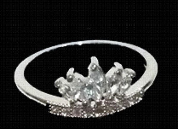 Anel Tiara para Debutante - Tamanho 18