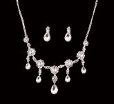 Conjunto de jóias de Liga com Rhinestone