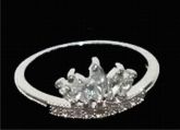 Anel Tiara para Debutante - Tamanho 17
