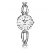 Relógio De Pulso Diamante Quartzo Prata